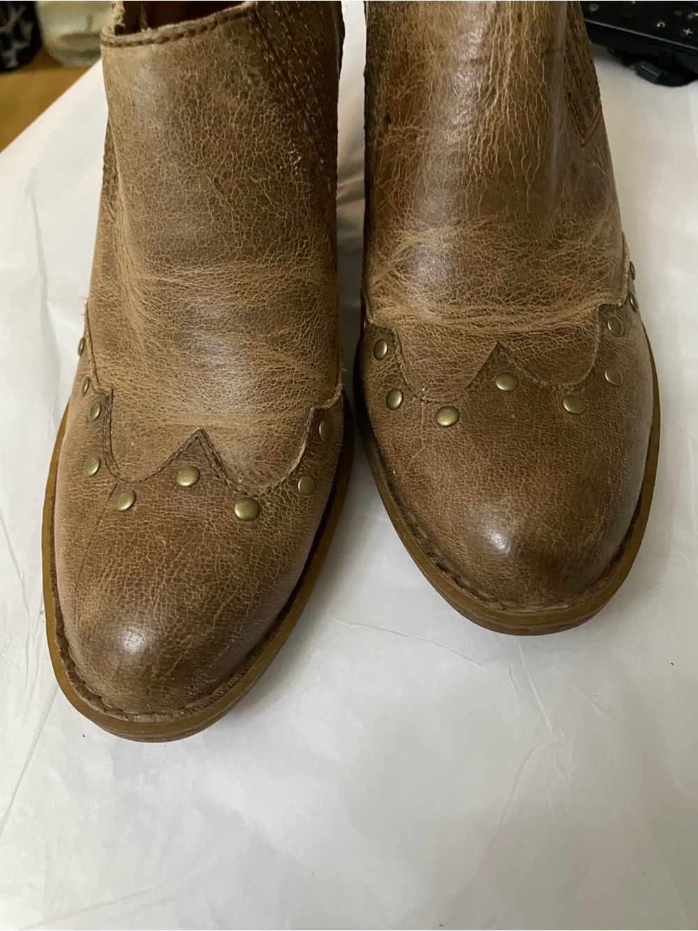 Børn "Tour" Western Studded Ankle Booties